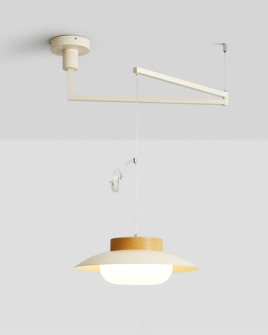 Suspension Hortense lampe suspendue design en verre opalin – Klaross