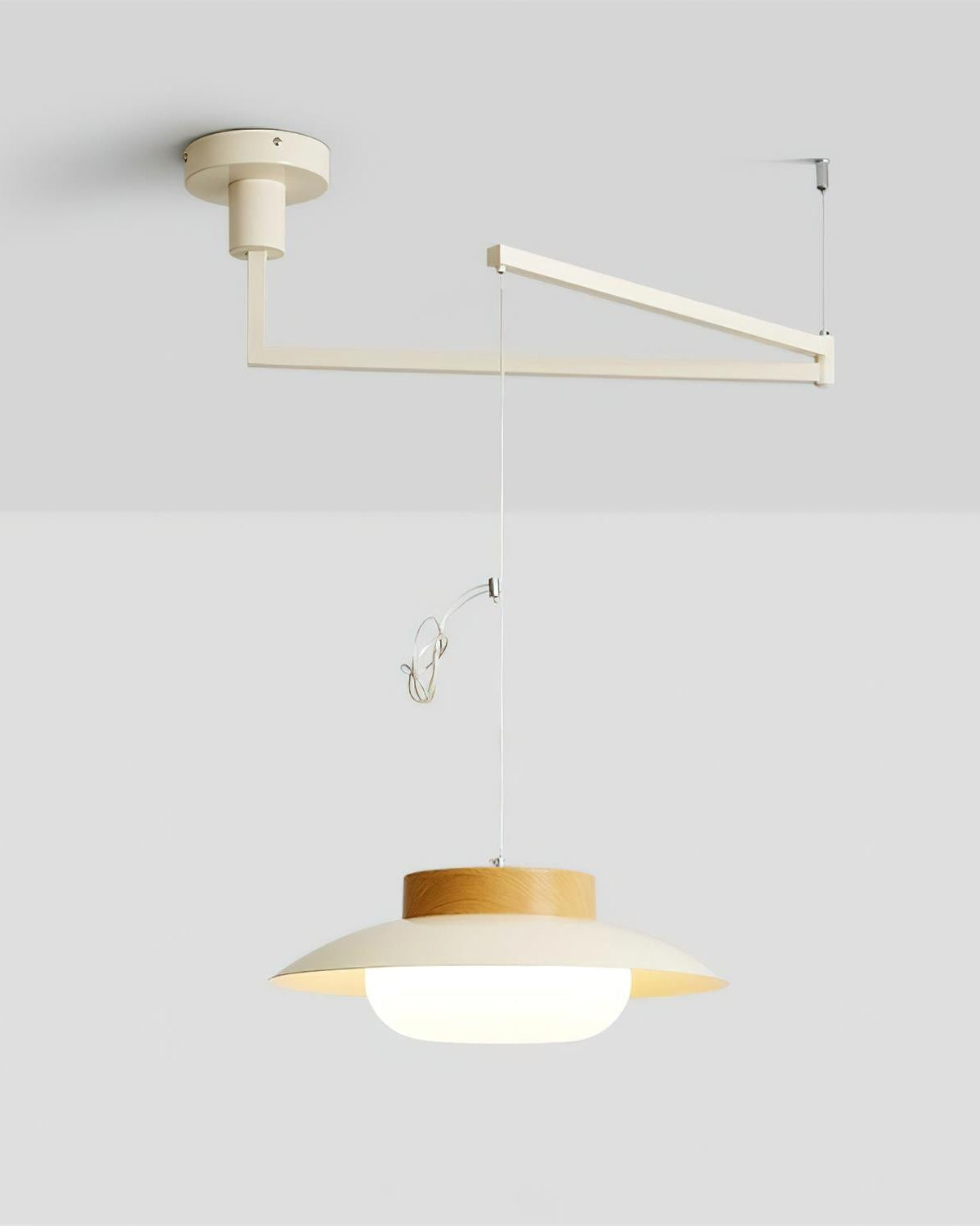 Suspension Hortense lampe suspendue design en verre opalin – Klaross