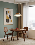 Suspension Hortense mise en situation en verre opalin – Klaross