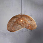Suspension AVERO rotin éclairage naturel – Klaross