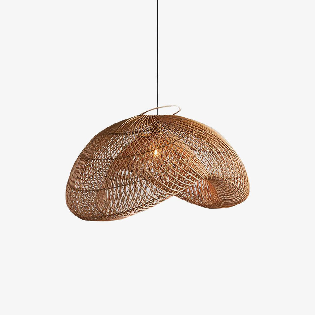 Suspension AVERO rotin détail texture – Klaross