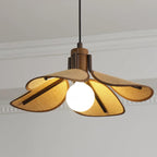 Suspension CALIRA rotin vue salon design – Klaross