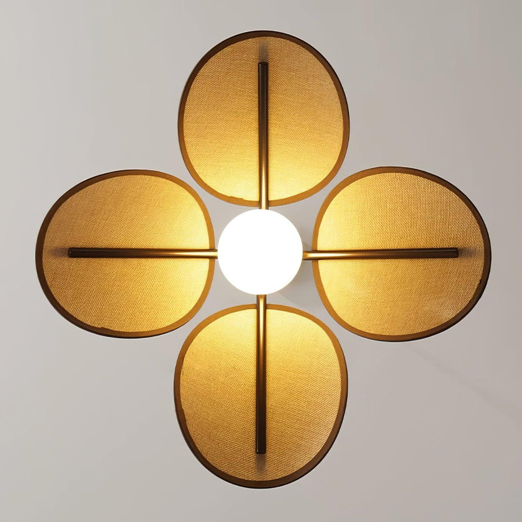 Suspension CALIRA rotin éclairage ambiance – Klaross