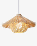 Suspension CHAPAN chapeau paille – luminaire design salon – Klaross