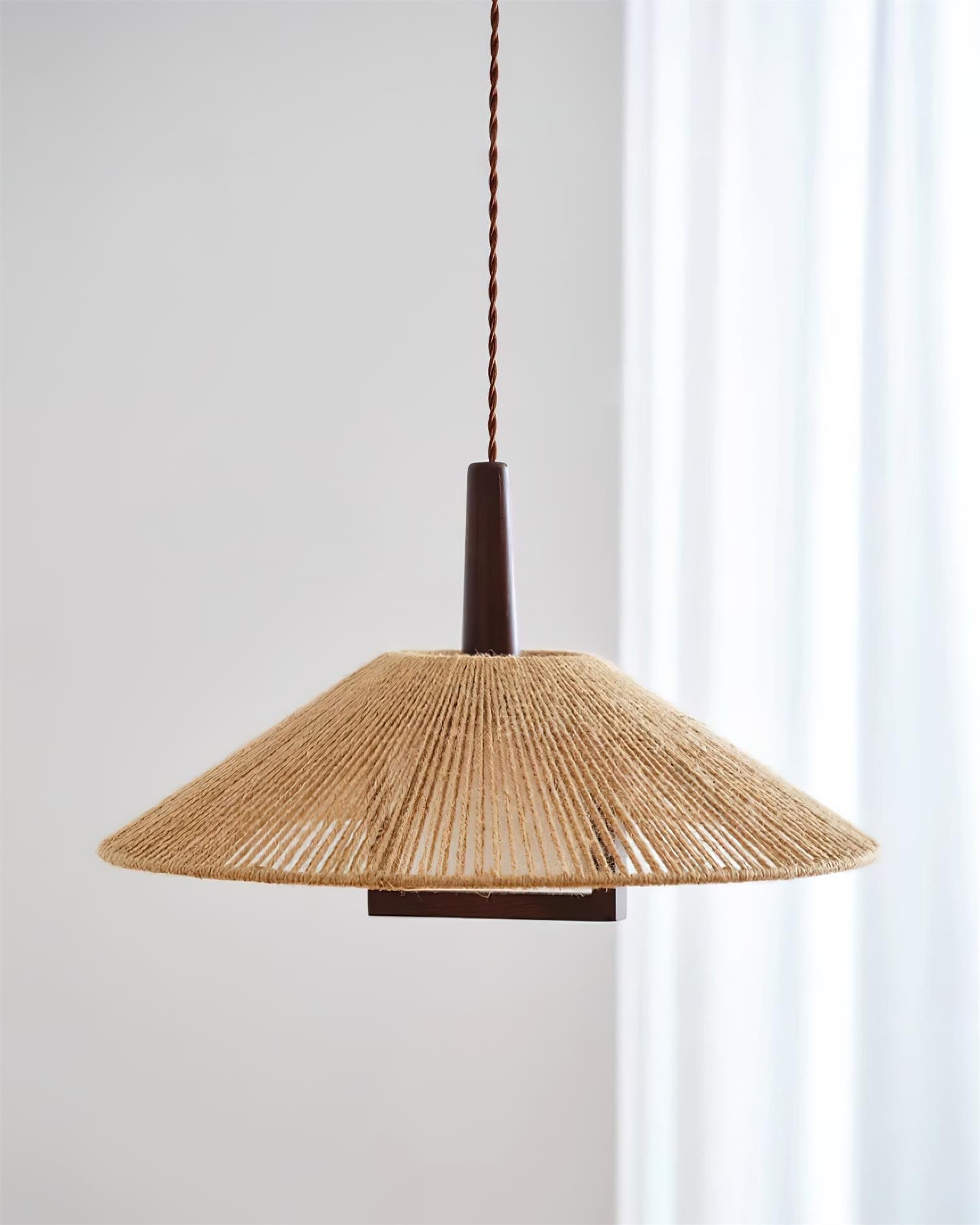 Suspension CONIRA rotin ambiance chaleureuse – Klaross
