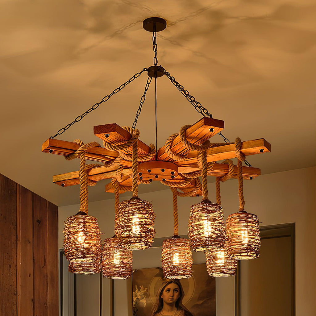 Suspension FARMIO métal vintage vue ambiance – Klaross