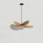 Suspension FLORA rotin détail abat-jour – Klaross