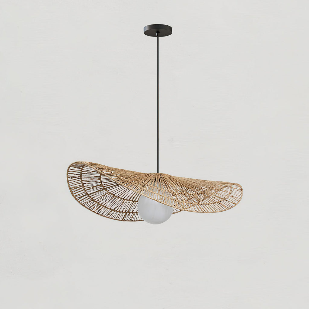 Suspension FLORA rotin éclairage doux chambre – Klaross