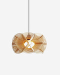 Suspension GOLVAR rotin vague – luminaire design salon – Klaross