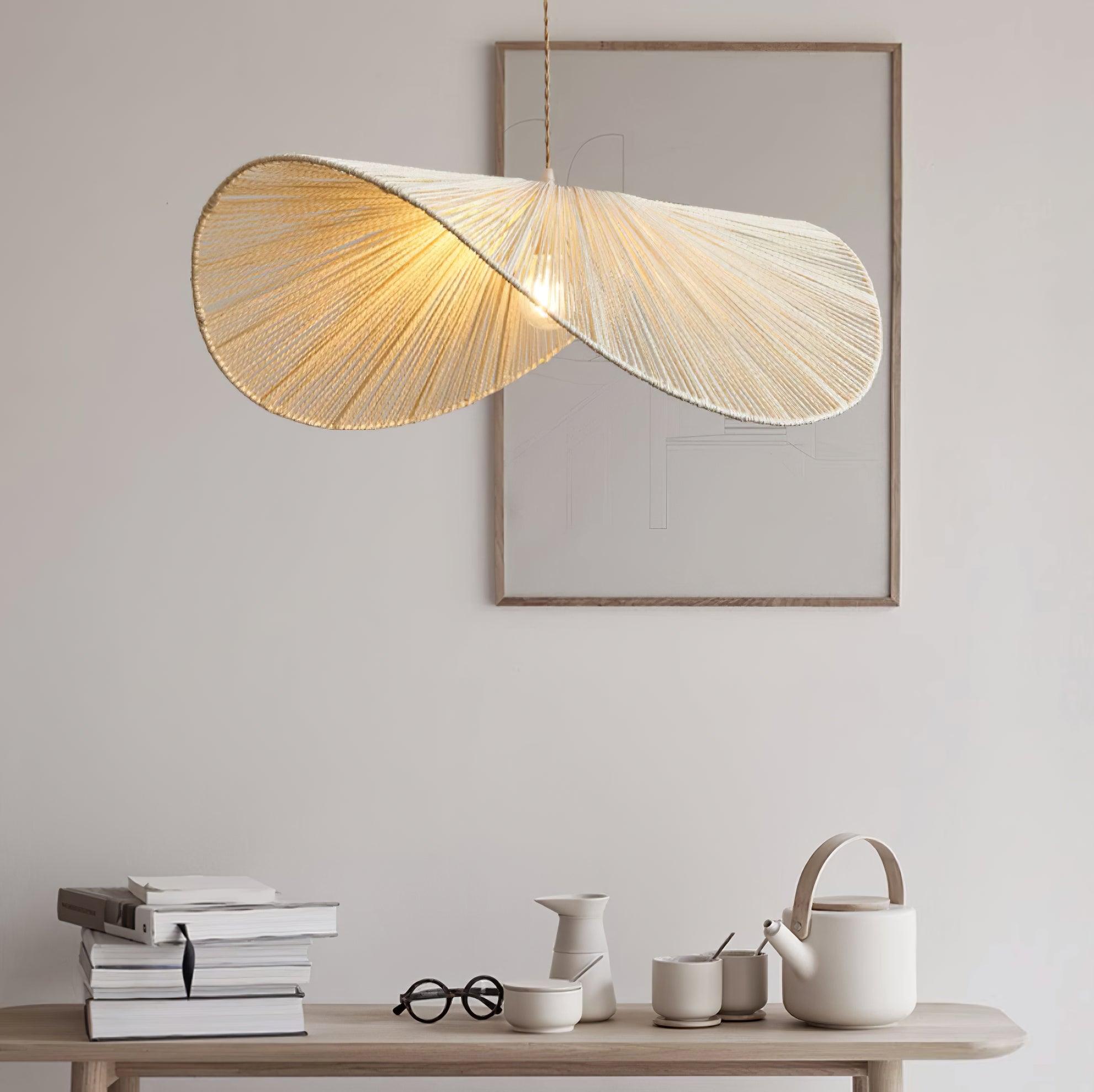 Suspension NATIRA paille éclairage naturel – Klaross