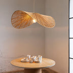 Suspension NATIRA paille détail texture – Klaross