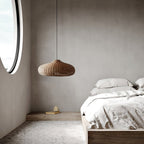 Suspension SAVELO rotin vintage vue ambiance – Klaross