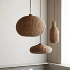 Suspension SAVELO rotin détail finition – Klaross