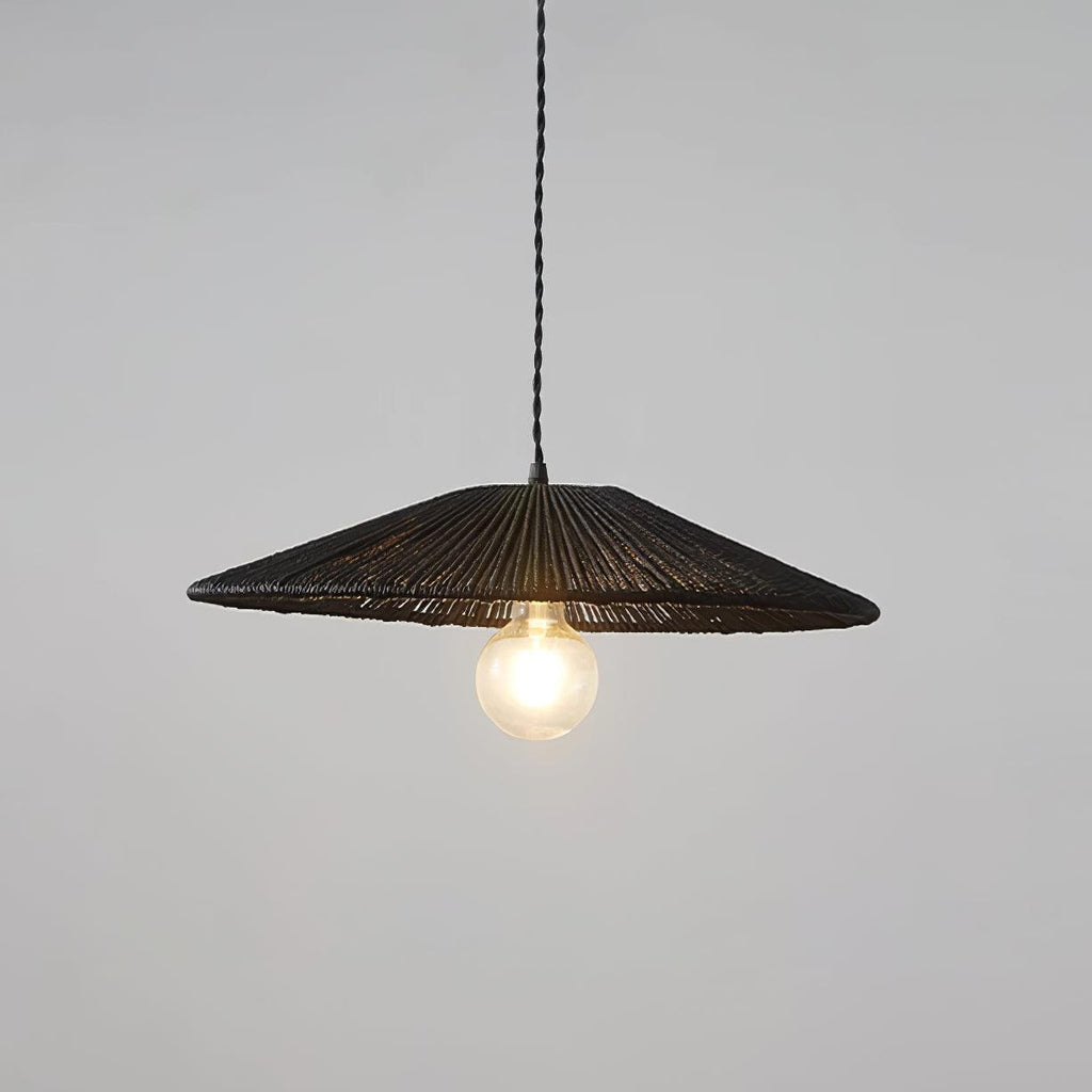 Suspension SOLIRA rotin luminaire naturel – Klaross