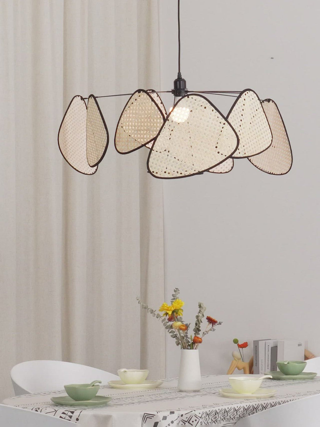 Suspension SWARIO cannage ambiance chaleureuse – Klaross