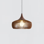 Suspension ZIVORA bois ambiance salon contemporain – Klaross