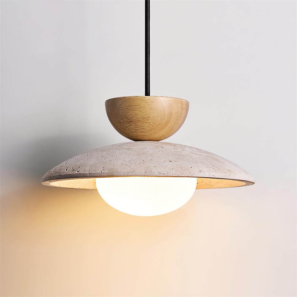 Suspension en verre Calypso vue détail finition, lampe suspendue design – Klaross