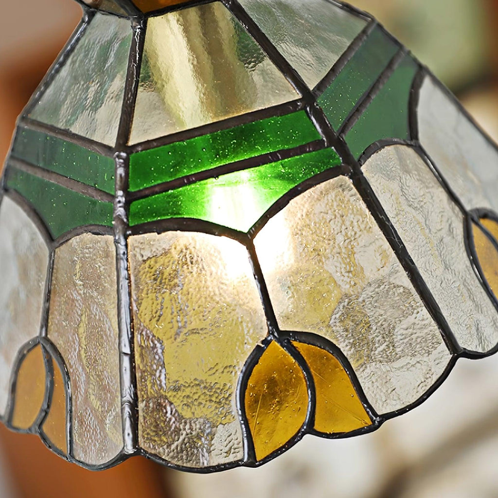 Suspension Quartz lampe suspendue design en vitrail style Tiffany – Klaross