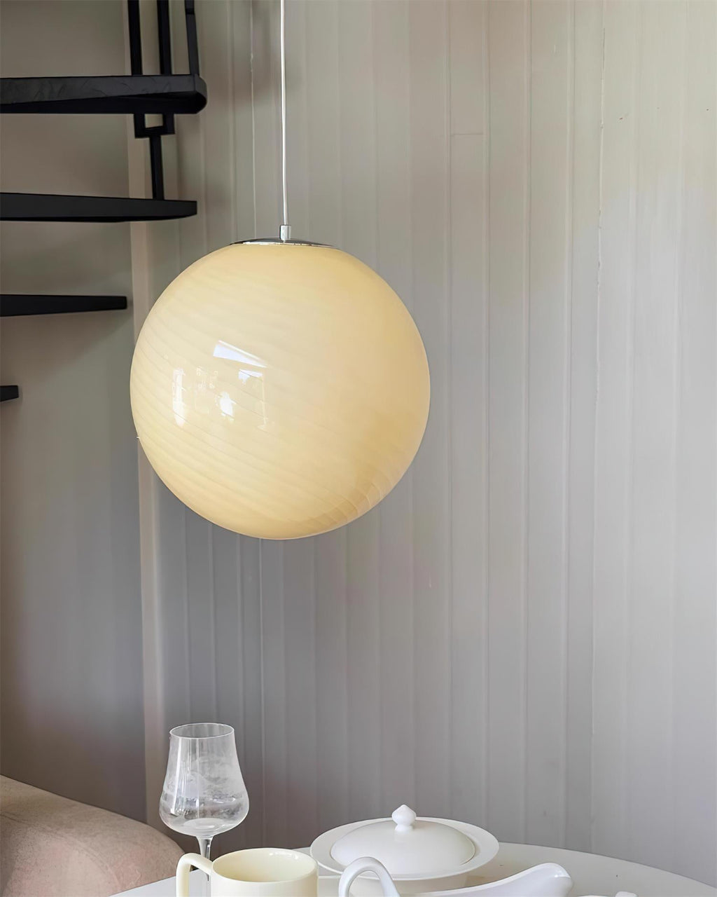 Suspension Kirana ambiance chaleureuse en verre soufflé à la main – Klaross