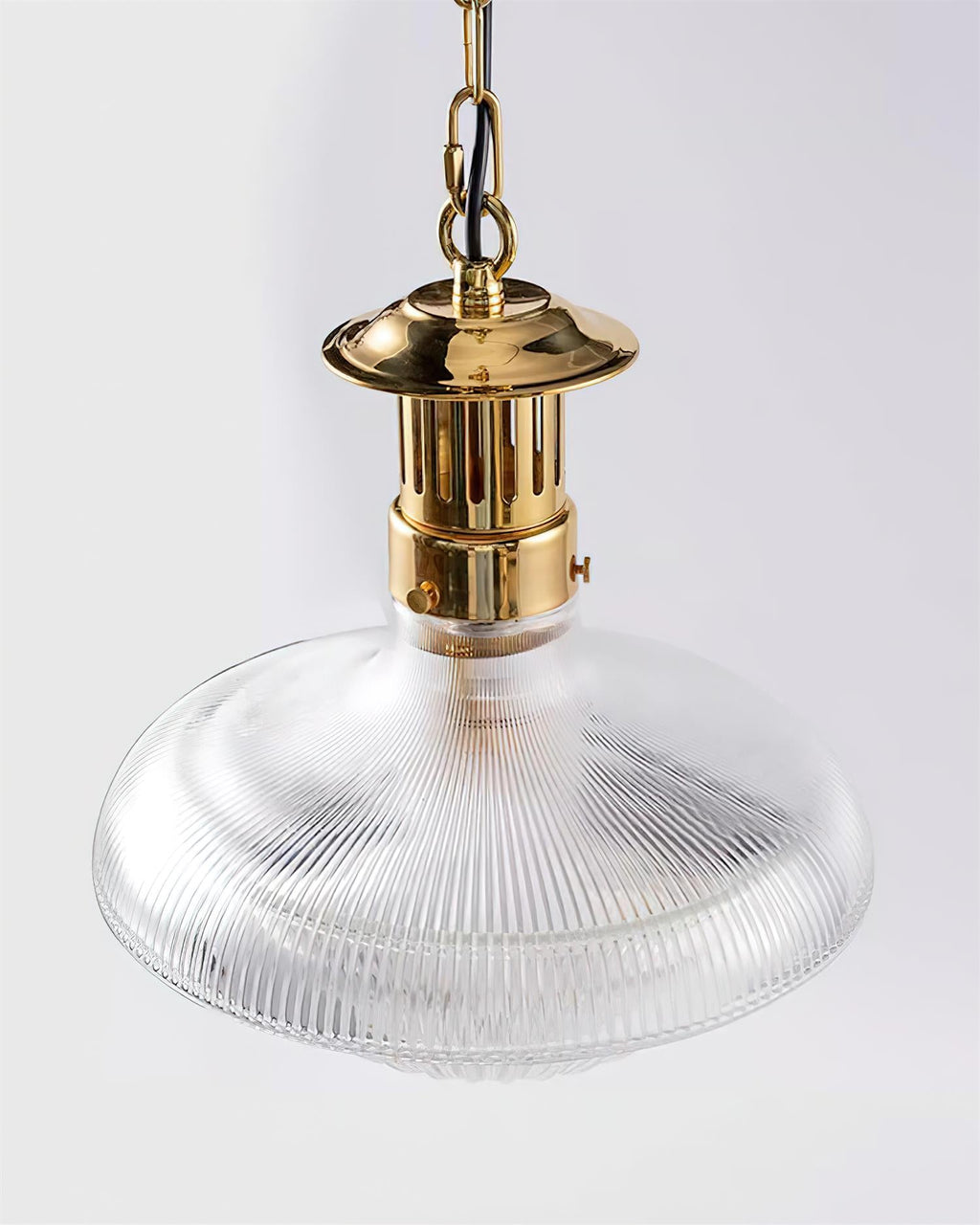 Suspension Violette en ambiance intérieure en verre transparent – Klaross