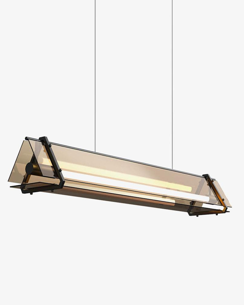 Suspension minimaliste BEVOX en verre – luminaire design salon – Klaross
