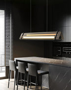 Suspension minimaliste BEVOX en verre – luminaire design salon – Klaross