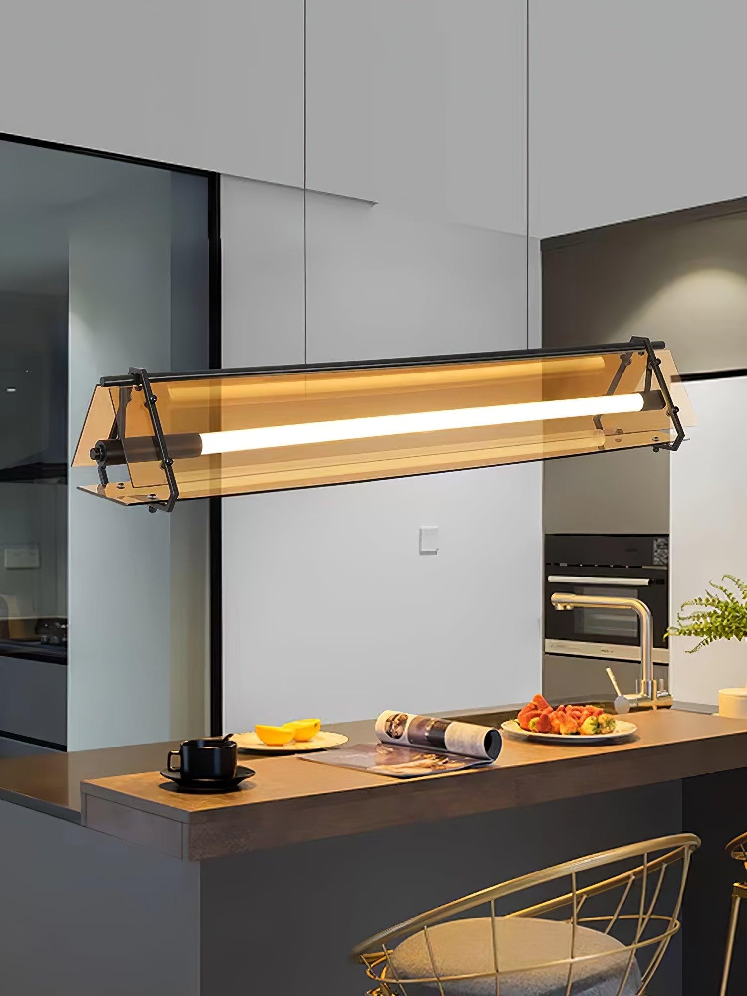 Suspension minimaliste BEVOX en verre – luminaire design salon – Klaross