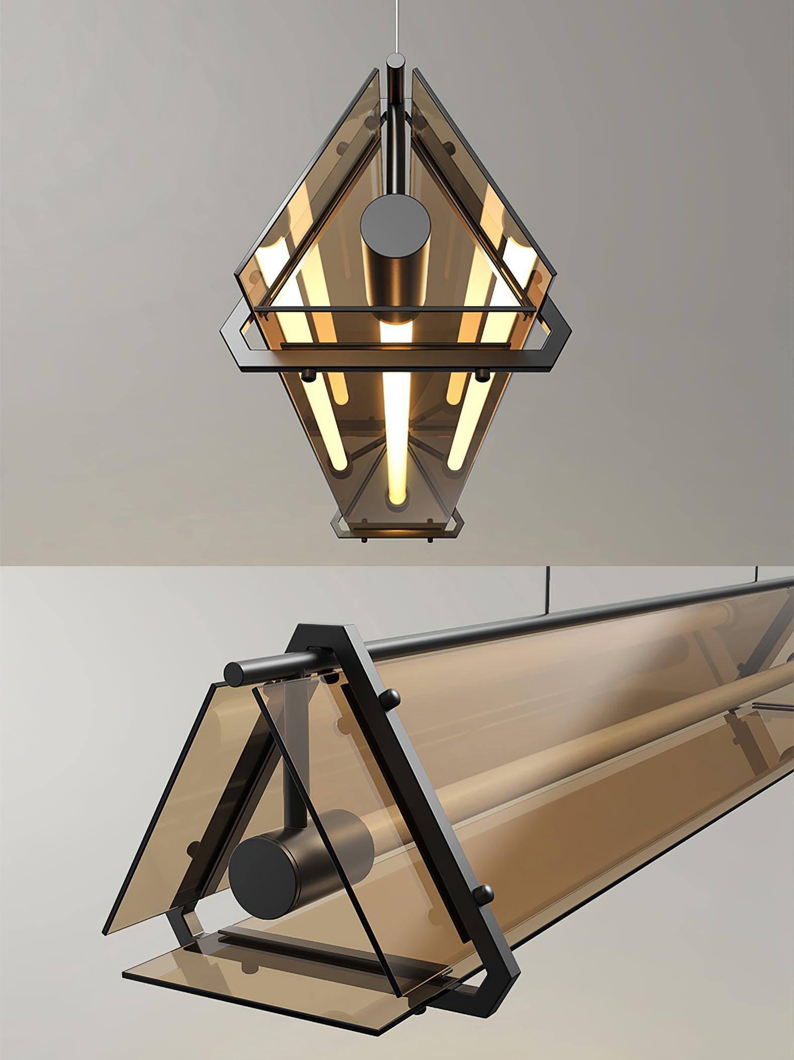 Suspension minimaliste BEVOX en verre – luminaire design salon – Klaross
