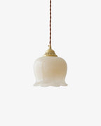 Suspension design BRIXO en laiton – luminaire design salon – Klaross