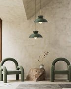 Suspension industrielle ZOVEX en résine – luminaire design salon – Klaross