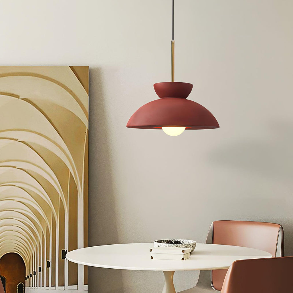 Suspension industrielle ZOVEX en résine – luminaire design salon – Klaross