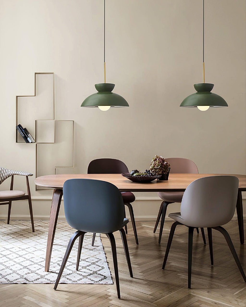 Suspension industrielle ZOVEX en résine – luminaire design salon – Klaross
