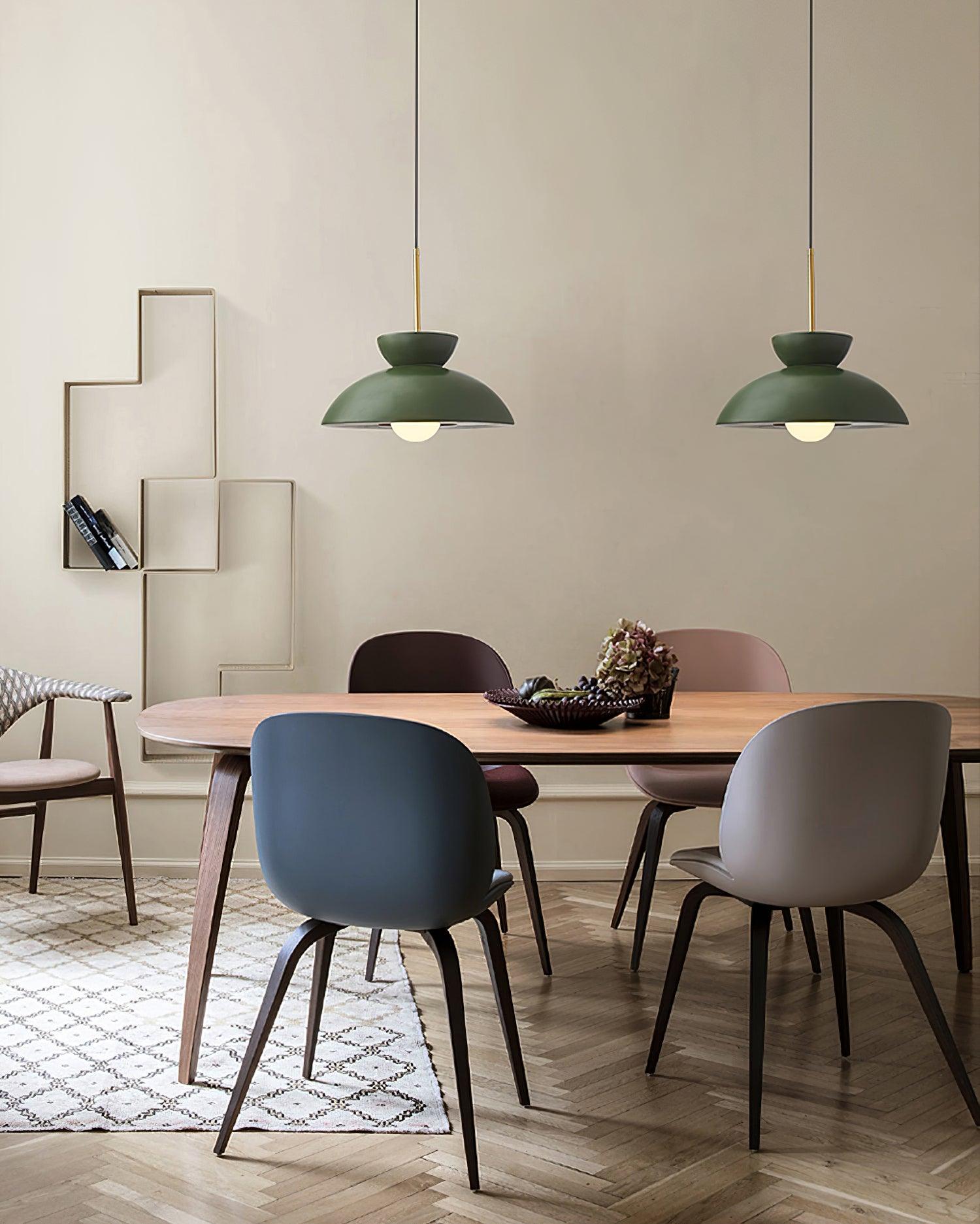 Suspension industrielle ZOVEX en résine – luminaire design salon – Klaross