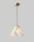 Suspension Astrée éclairage design en verre ambré – Klaross