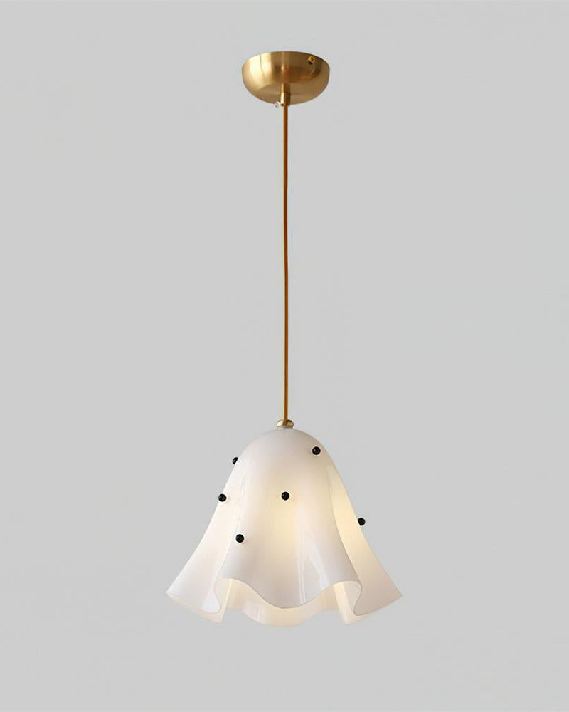 Suspension Astrée éclairage design en verre ambré – Klaross