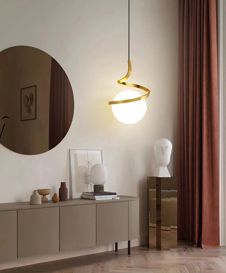 Éclairage en verre lumineux pour plafond dans maison moderne.