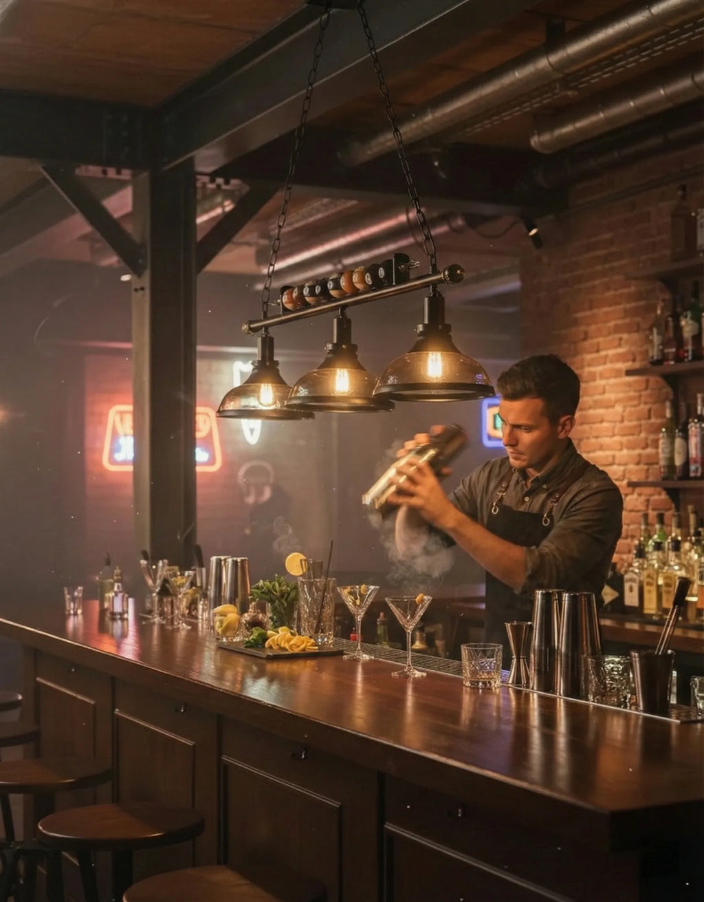 Lustre moderne élégant parfait pour éclairer un salon contemporain