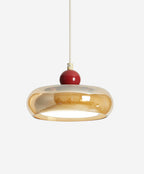 Lampe plafond en verre artistique pour décoration lumineuse.