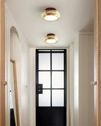 Lampe plafond en verre vivant pour salon.