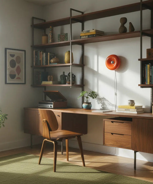 Lampe plafond en verre design pour salon.