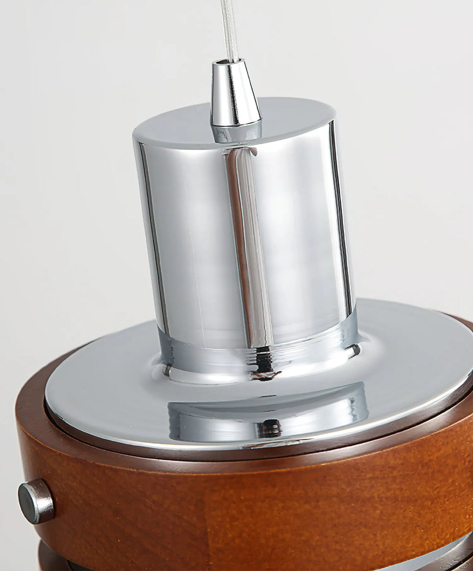 Lampe suspendue en verre design pour maison contemporaine.