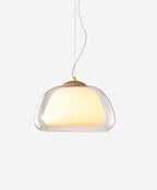 Lampe suspendue en verre design pour éclairage moderne de la maison.