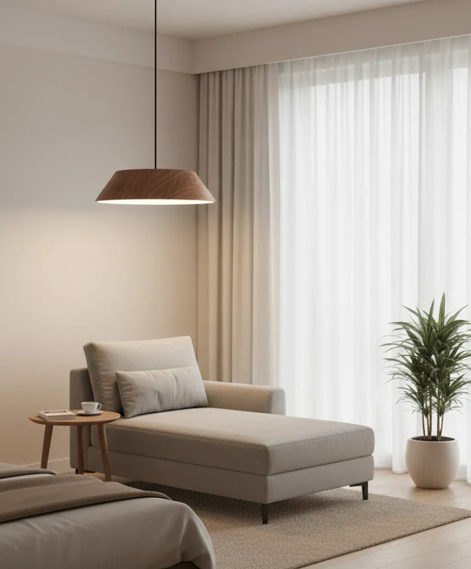 Luminaire en verre design style lustre moderne pour éclairage ambiant intérieur.