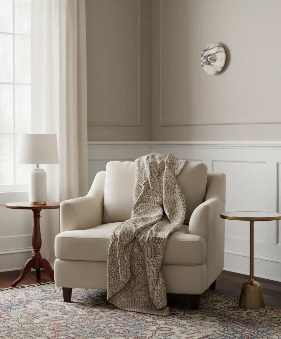 Luminaire en verre élégant style lustre design pour intérieur.