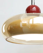Luminaire en verre texturé pour éclairage moderne intérieur.