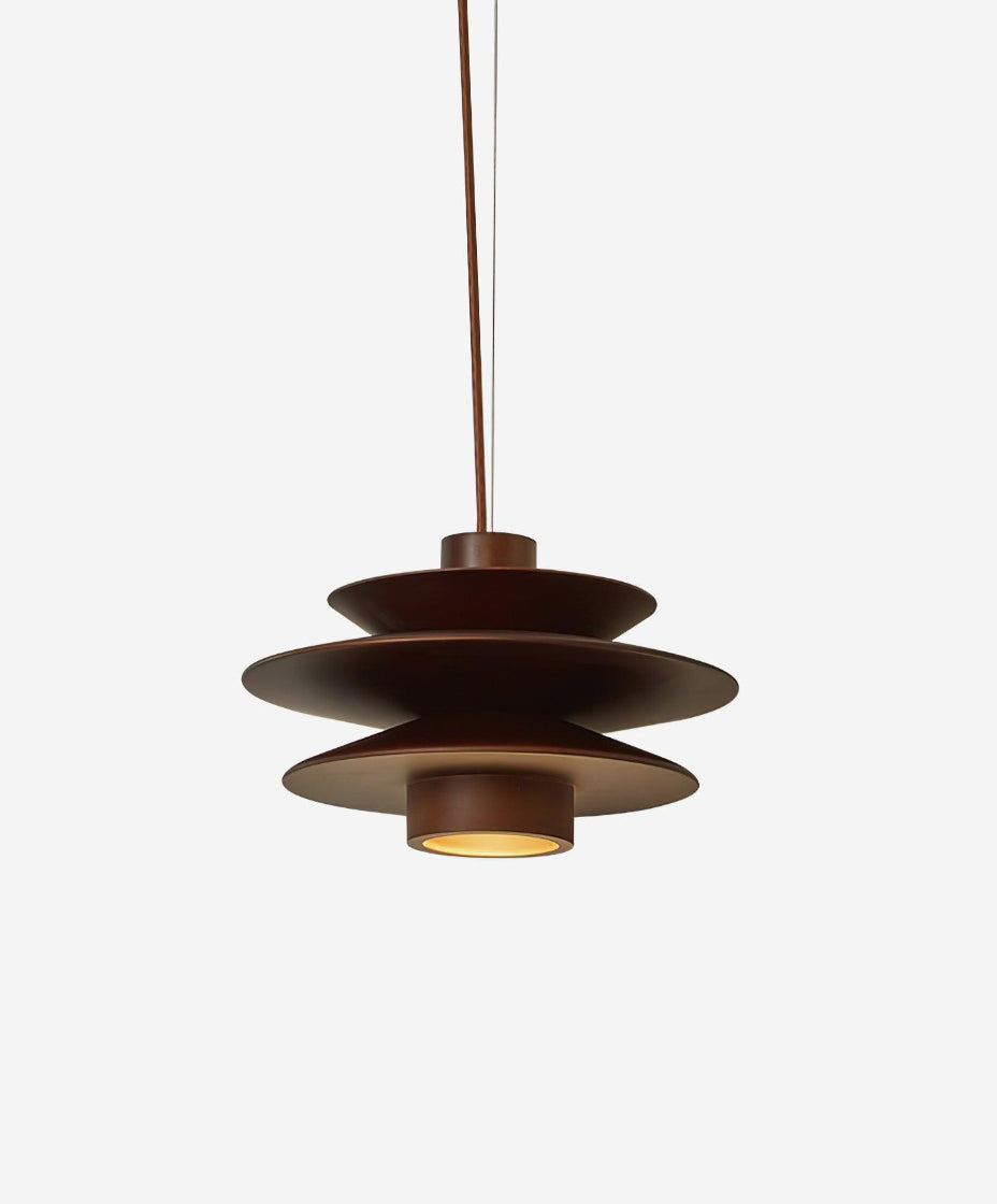 Luminaire suspendu en verre design pour intérieur moderne.