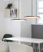 Luminaire suspendu en verre design pour intérieur moderne.