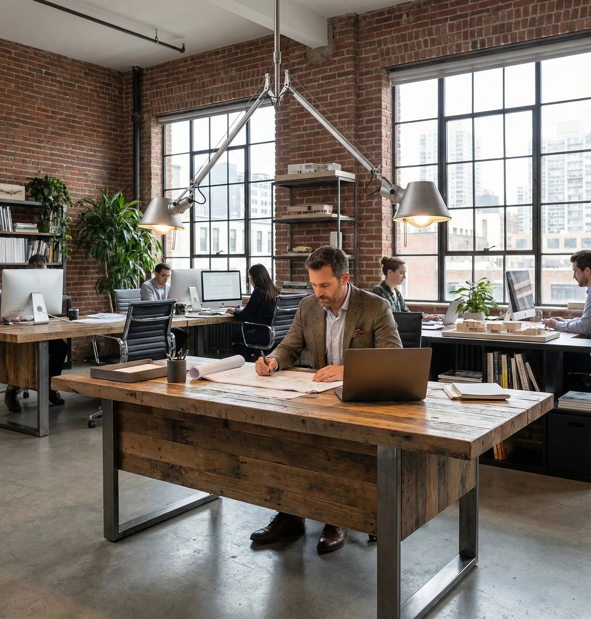 Plafonnier design moderne offrant un éclairage intérieur harmonieux