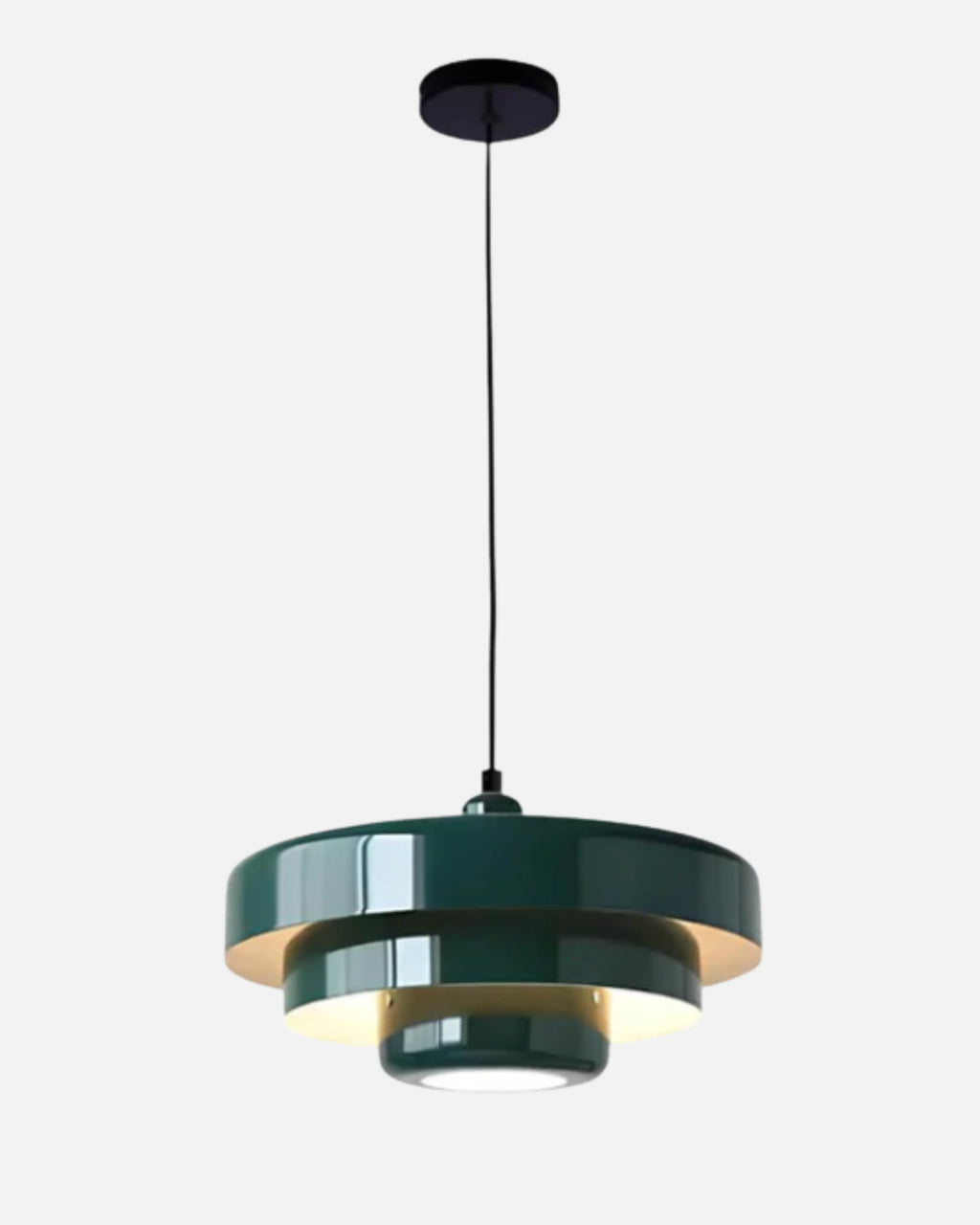 Plafonnier en verre pour intérieur moderne.