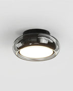 Plafonnier en verre minéral pour éclairage intérieur.